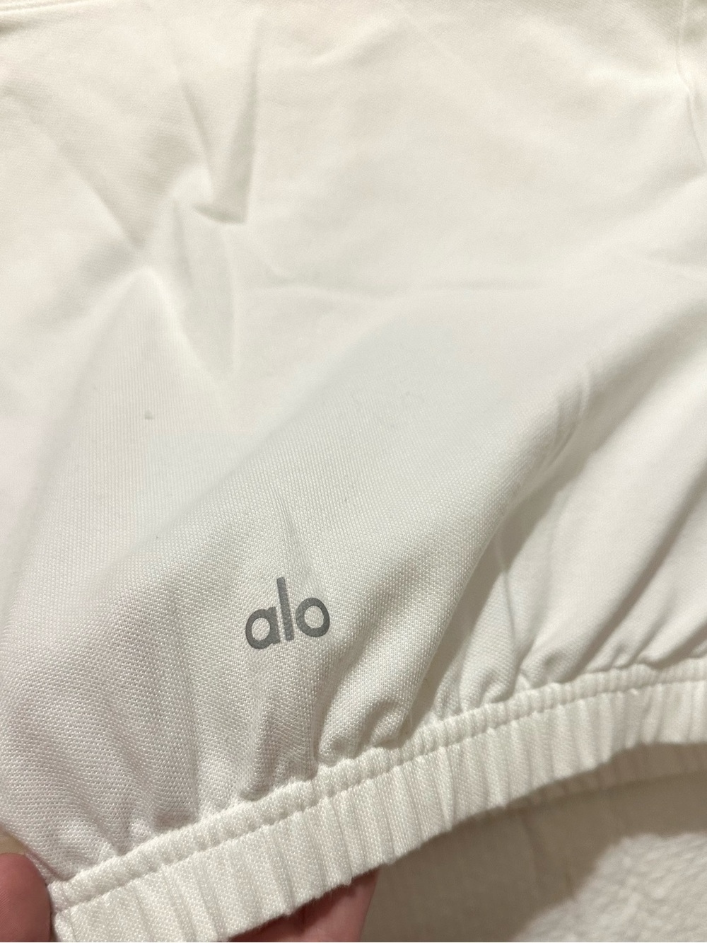 Alo Yoga Prestige Polo Top - White Small - Picture 5 of 7